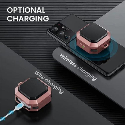 Convenient Protective Case for Earphones on Daily Outings - dustproof earphone case showing wireless and wired charging options