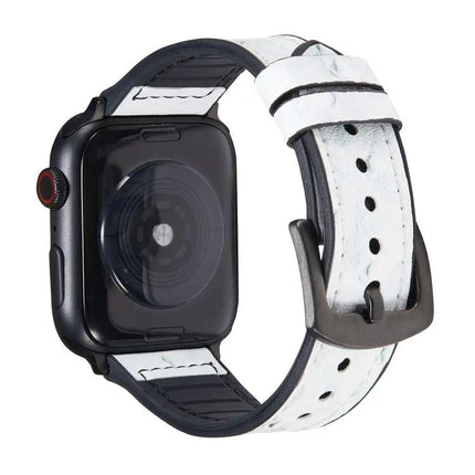 Ostrich Texture Leather Apple Watch Replacement Bands