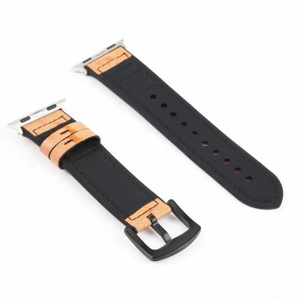 Ostrich Texture Leather Apple Watch Replacement Bands