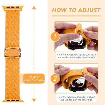 8-Shaped Buckle Nylon Strap For Apple Watch 41/42/44/45mm