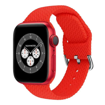 Braided Silicone Watch Band Buckle Fits Apple Watch 38/45mm