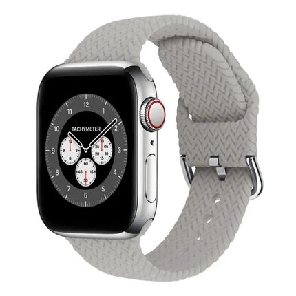 Braided Silicone Watch Band Buckle Fits Apple Watch 38/45mm