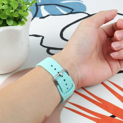 Braided Silicone Watch Band Buckle Fits Apple Watch 38/45mm
