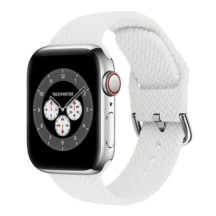 Braided Silicone Watch Band Buckle Fits Apple Watch 38/45mm