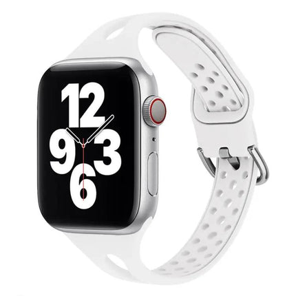 Silicone Replacement Band For Apple Watch 38-45mm Adjustable