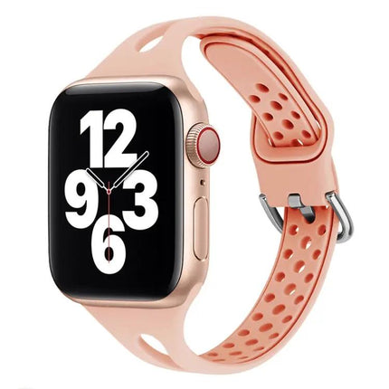 Silicone Replacement Band For Apple Watch 38-45mm Adjustable