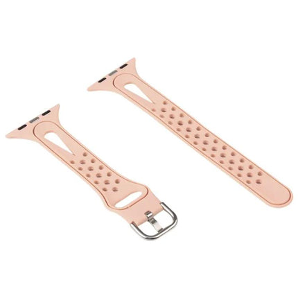 Silicone Replacement Band For Apple Watch 38-45mm Adjustable