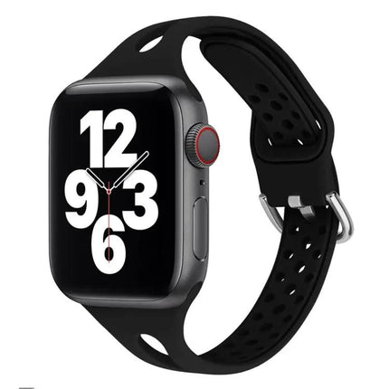Silicone Replacement Band For Apple Watch 38-45mm Adjustable