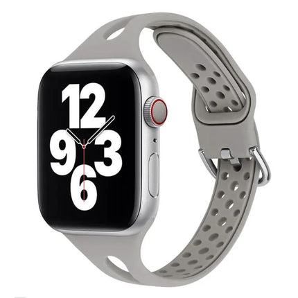 Silicone Replacement Band For Apple Watch 38-45mm Adjustable