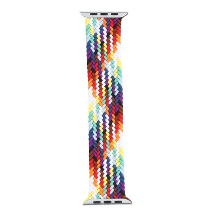 Rainbow Braided Single Loop Apple Watch Band 135mm 42/44mm