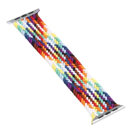 Rainbow Braided Single Loop Apple Watch Band 135mm 42/44mm