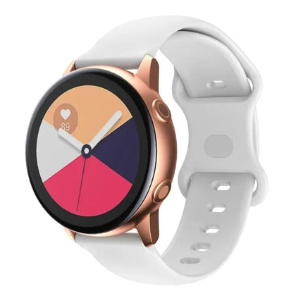 Silicone Butterfly Buckle Watch Band 20/22mm for Galaxy