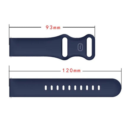 Silicone Butterfly Buckle Watch Band 20/22mm for Galaxy