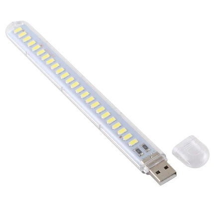 Compact USB Light for Nighttime Reading and Travel Essentials - slim USB LED reading light with protective cap, portable 15x1x0.3cm design for travel and bedside use