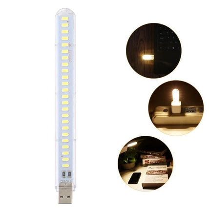 Compact USB Light for Nighttime Reading and Travel Essentials - slim USB LED strip for bedside, travel, and low-light tasks (15x1x0.3cm)