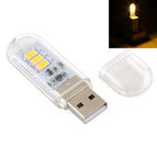 3W 3LEDs 5V 80LM Warm Light