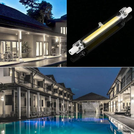 Practical LED Bulb for Daily Home Illumination and Replacement R7S glass tube bulb lighting poolside and porch fixtures