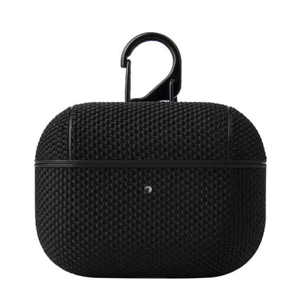 Keep Your Earphones Protected in This Cloth Case for Daily Use — black breathable fabric earphone case with carabiner