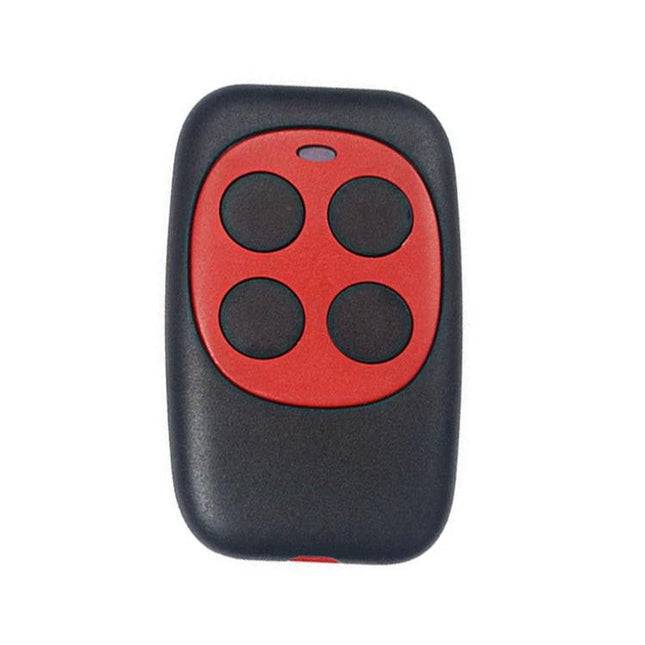 Universal Multi-Function Remote Control for Car Access - black/red 4-button wireless key fob for garage gates and car entry