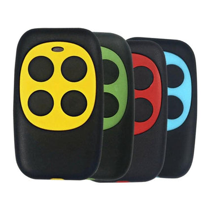 Universal Multi-Function Remote Control for Car Access - Four-Button Color-Coded Key Fob Set, 286-868 MHz Range