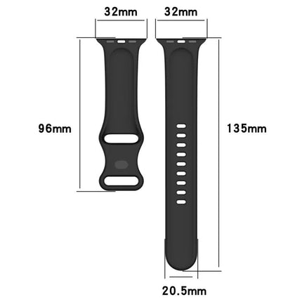 Large Silicone Watch Band Compatible With Apple Watch