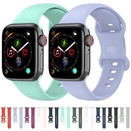 Silicone Watch Band For Apple Watch 38/40/41/42/44/45mm