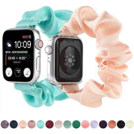 Scarf Hair Tie Replacement Band For Apple Watch 38-45mm