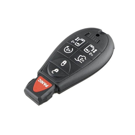 7-Button Car Key for Dodge Grand Caravan 2008-2016 replacement remote key fob with panic button and standard lock/unlock functions