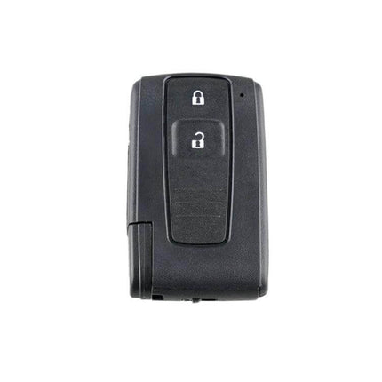 2-Button Replacement Key Shell for Toyota Prius and Similar Models — black 2-button flip key shell replacement for worn or damaged key casings