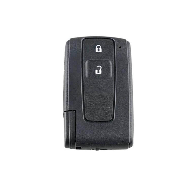 2-Button Replacement Key Shell for Toyota Prius and Similar Models — black 2-button flip key shell replacement for worn or damaged key casings
