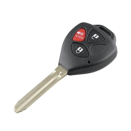 Replacement 3-Button Car Key for Toyota Vehicles and Daily Use - black replacement key with lock unlock and panic buttons for RAV4 Scion xB
