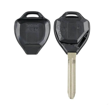 Replacement 3-Button Car Key for Toyota Vehicles and Daily Use - black replacement key shell with metal blade for RAV4 and Scion xB