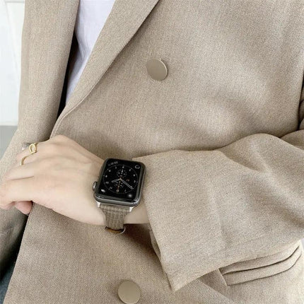 Crocodile Leather Replacement Strap For Apple Watch 40/44mm
