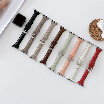 Crocodile Leather Replacement Strap For Apple Watch 40/44mm