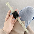 For Apple Watch Series  7  45mm / & 6 & SE & 5 & 4 44mm / Bean Paste Green