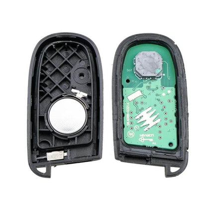 Five-Button Replacement Key for Jeep Grand Cherokee Vehicles - open fob showing battery and circuit board spare key option