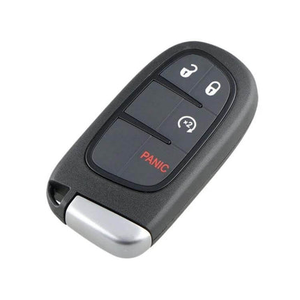 4-Button Wireless Remote Key for Dodge RAM Vehicles black replacement key fob with lock unlock trunk and panic buttons