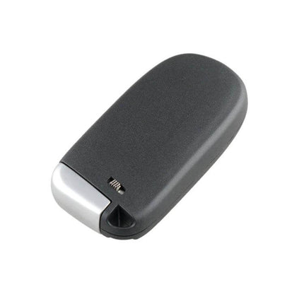 4-Button Wireless Remote Key for Dodge RAM Vehicles replacement fob in black with chrome accent, ideal spare for locking, unlocking and panic functions
