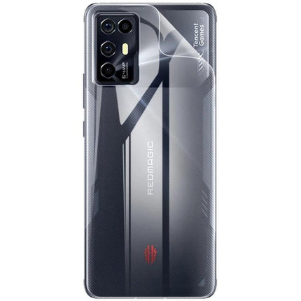 IMAK Hydrogel Full Coverage Back Protector For Smartphones clear hydrogel film on curved phone back for scratch and impact protection