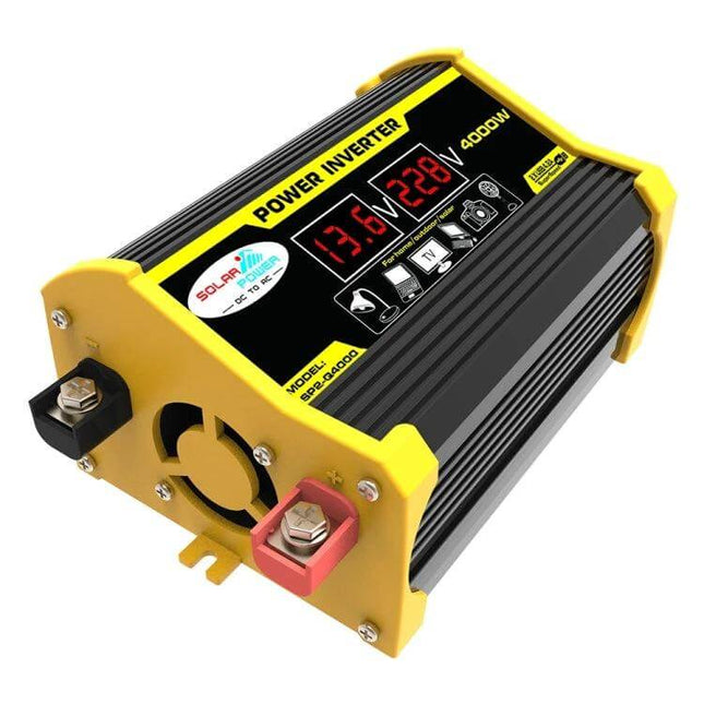 Legend Car Power Inverter for In-Car Device Powering compact 4000W inverter with LED display and dual battery terminals