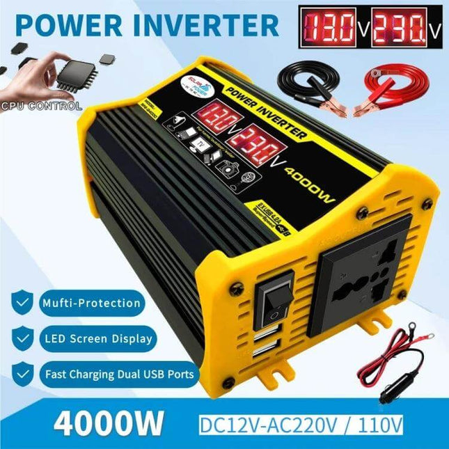 Legend Car Power Inverter for In-Car Device Powering 4000W DC12V to AC220V portable car inverter