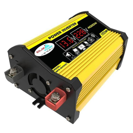 Legend Car Power Inverter for In-Car Device Powering yellow 400W inverter with LCD display and battery terminals