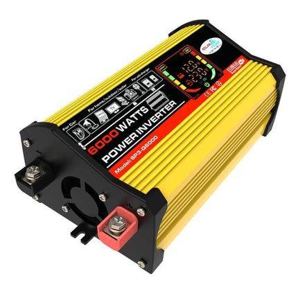 Legend Car Power Inverter for Vehicle and Solar Power Use – yellow 5000W power inverter unit for camping, road trips, and solar systems