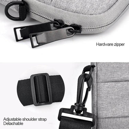 Oxford Cloth Nylon Laptop Shoulder Bag for Up to 15.6-Inch Laptops with hardware zipper and detachable adjustable shoulder strap