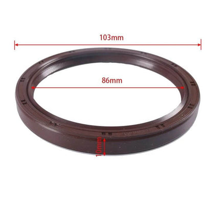 Subaru Engine Oil Seal for Crankcase Leak Prevention rubber 103mm outer 86mm inner seal, high-temp durable, prevents oil leaks