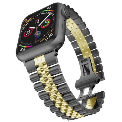 Five Beads Stainless Steel Replacement Band For Apple Watch
