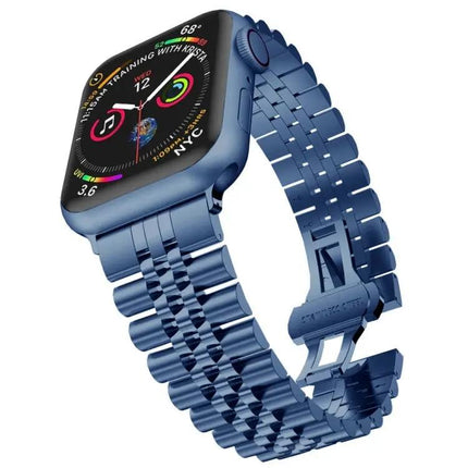 Five Beads Stainless Steel Replacement Band For Apple Watch