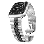 7 41mm / 6 & SE & 5 & 4 40mm / 3 & 2 & 1 38mm / Silver + Black