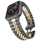 7 41mm / 6 & SE & 5 & 4 40mm / 3 & 2 & 1 38mm / Black + Rose Gold