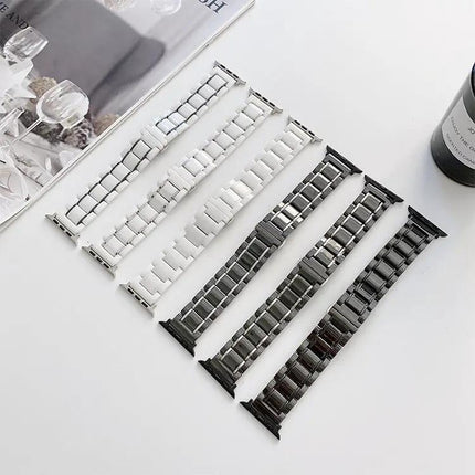 Five Beads Ceramic Steel Replacement Bands for Apple Watch
